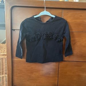 Zara Girl’s Eyelet Ruffle Top 9-12mo